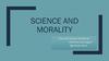 Science and morality