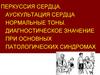Перкуссия сердца. Аускультация сердца нормальные тоны. Диагностическое значение при основных патологических синдромах