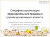 Организация образовательного процесса в группах дошкольного возраста