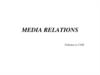Media relations
