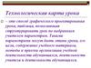 Технологическая карта урока