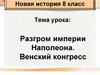 Разгром империи Наполеона. Венский конгресс