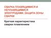 Сварка плавящимися и неплавящимися электродами. Защита зоны сварки