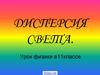 Дисперсия света