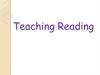 Teaching Reading