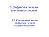 Дифракция света на акустических волнах. Качественный анализ