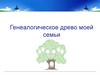 Генеалогическое древо моей семьи