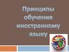 Общедидактические принципы обучения иностранному языку
