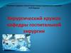 Хирургический кружок кафедры госпитальной хирургии
