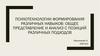 Психотехнологии формирования различных навыков: общее представление и анализ с позиций различных подходов