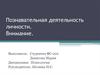 Познавательная деятельность личности. Внимание