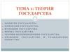 Теория государства