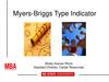 Myers-Briggs Type Indicator