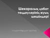 Шекаралық қабат теңдеулерінің жуық шешімдері
