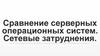 Сравнение серверных операционных систем. Сетевые затруднения