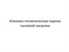 Клинико-гигиеническая оценка пылевой нагрузки