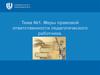 Меры правовой ответственности педагогического работника. Тема №1