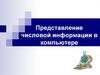 Представление числовой информации в компьютере