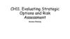 Evaluating Strategic Options and Risk Assessment Business Planning