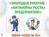 Молодые рабочие - «витамины роста» предприятия. Профессия электромонтер