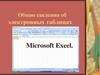 Электронные таблицы Microsoft Excel