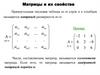 Линейная алгебра. Матрицы и их свойства
