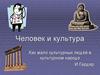Человек и культура