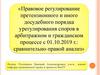 Правовое регулирование претензионного порядка в ГП и АП