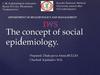 The concept of social epidemiology