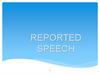 Reported speech