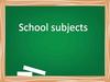 School subjects