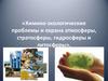 Химико-экологические проблемы и охрана атмосферы, стратосферы, гидросферы и литосферы