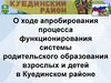 О ходе апробирования процесса функционирования системы родительского образования взрослых и детей в Куединском районе