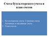 Счета бухгалтерского учета и план счетов
