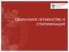 Социальное неравенство и стратификация