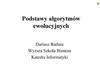 Podstawy algorytmów ewolucyjnych