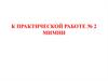 К практической работе № 2 МИМНИ