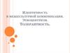 Идентичность в межкультурной коммуникации. Этноцентризм. Толерантность