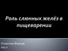 Роль слюнных желёз в пищеварении