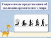Современные представления об эволюции органического мира