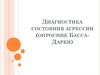 Диагностика состояния агрессии (опросник Басса-Дарки)