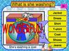 What is she washing