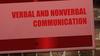 Verbal and nonverbal communication