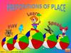 Prepositions of place