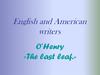 English and American writers