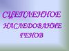 Сцепленное наследование генов