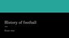 History of football