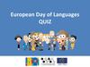 European day of languages. Quiz