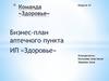 Бизнес-план аптечного пункта ИП «Здоровье»