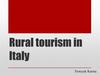 Rural tourism in Italy